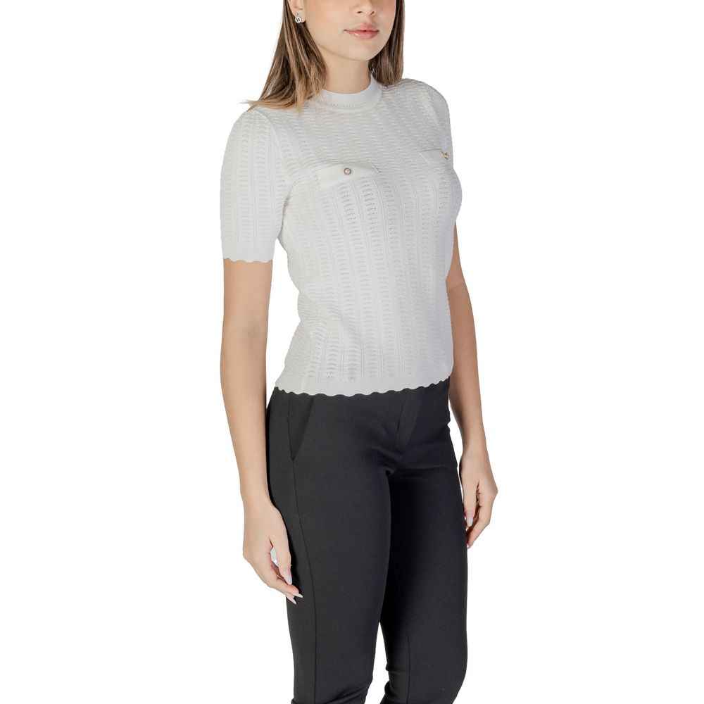 Morgan De Toi White Recycled Polyester Sweater