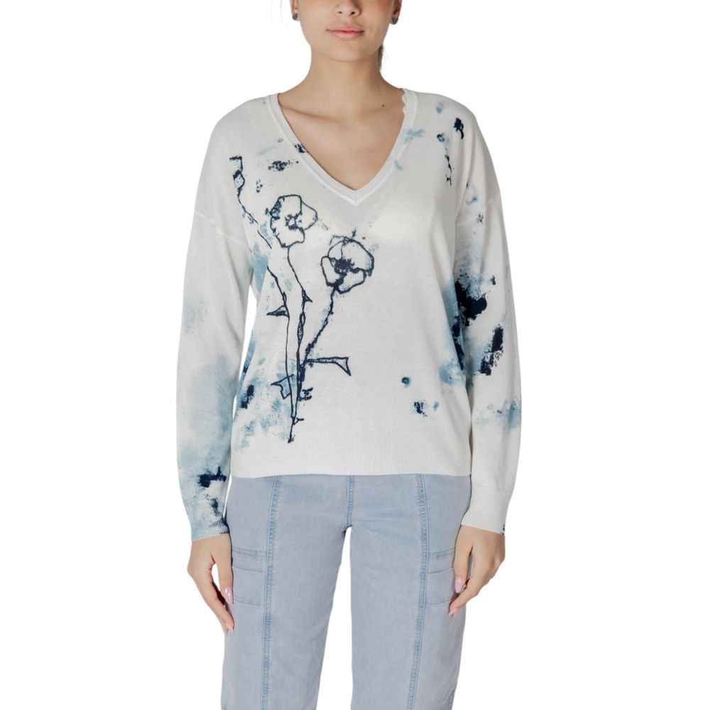 Desigual White Viscose Sweatshirt