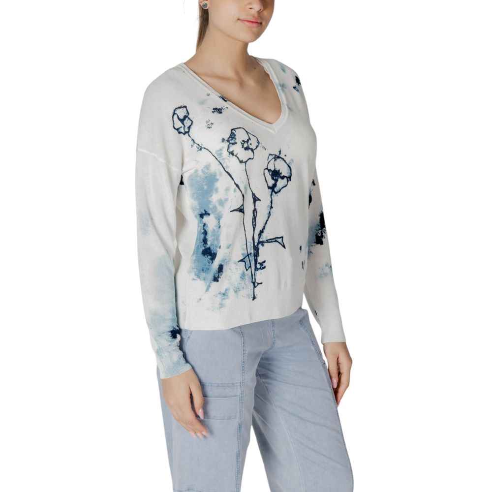Desigual White Viscose Sweatshirt