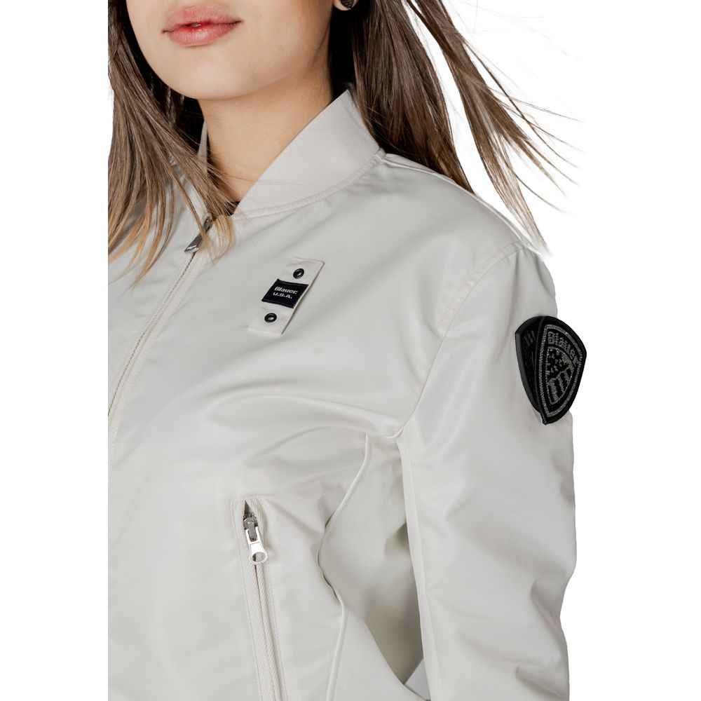 Blauer White Polyamide Jackets & Coat