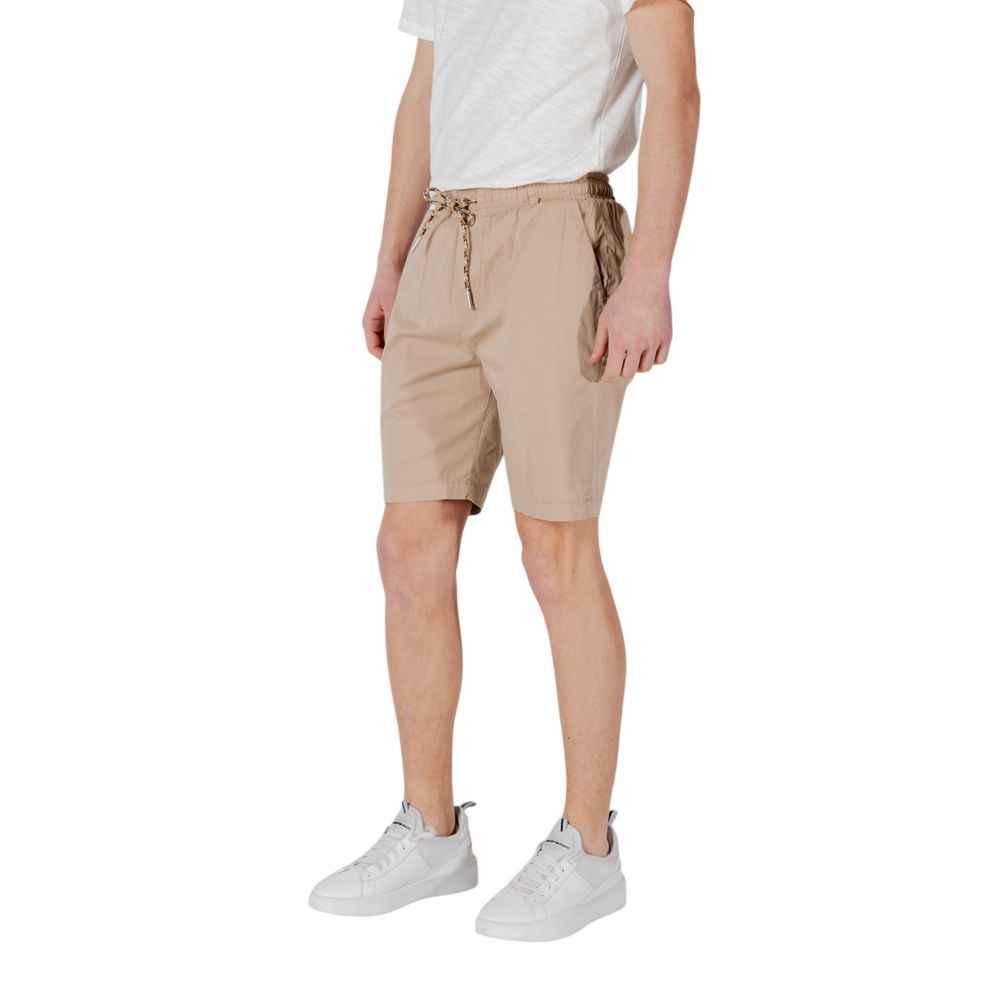 Gianni Lupo Beige Cotton Bermuda
