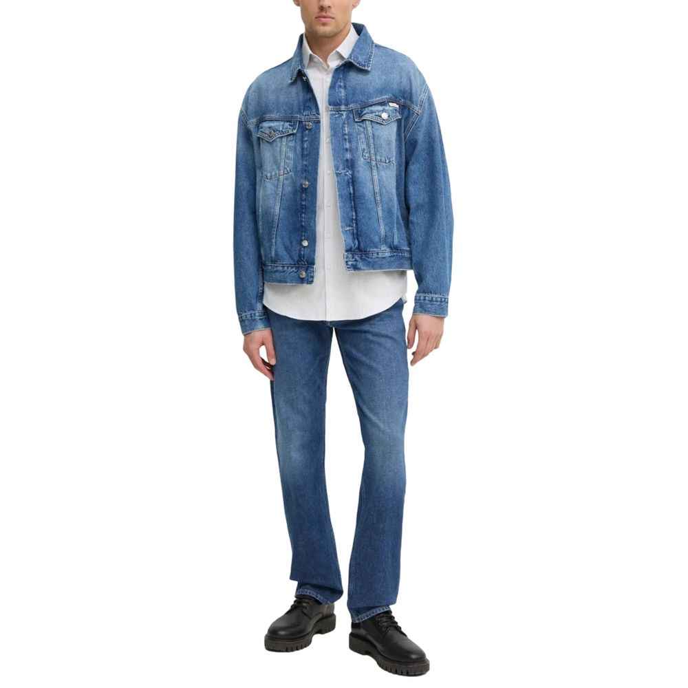 Calvin Klein Jeans Blue Cotton Relaxed Fit Jean
