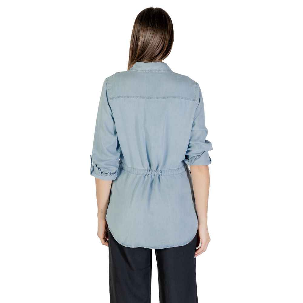 Only Light Blue Tencel Shirt