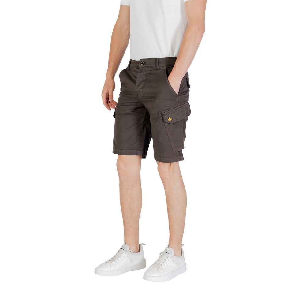 Lyle & Scott Gray Cotton Bermuda