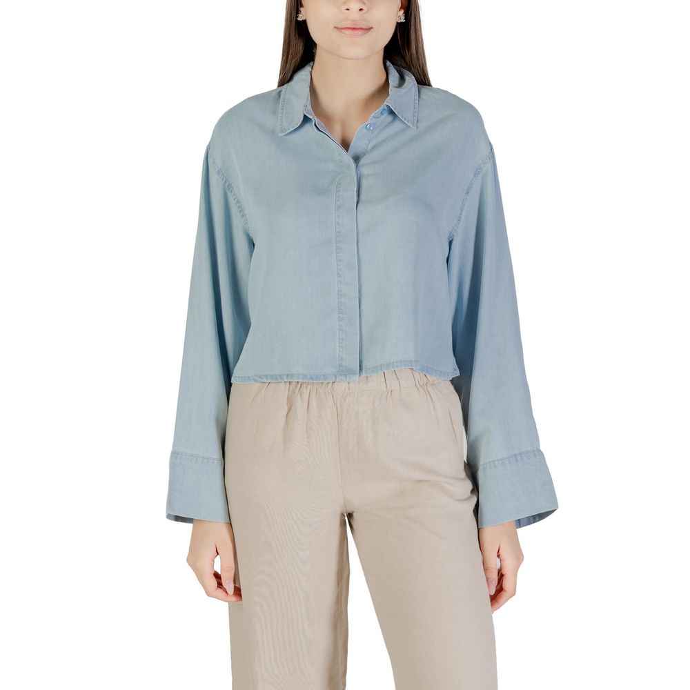 Only Light Blue Lyocell Shirt