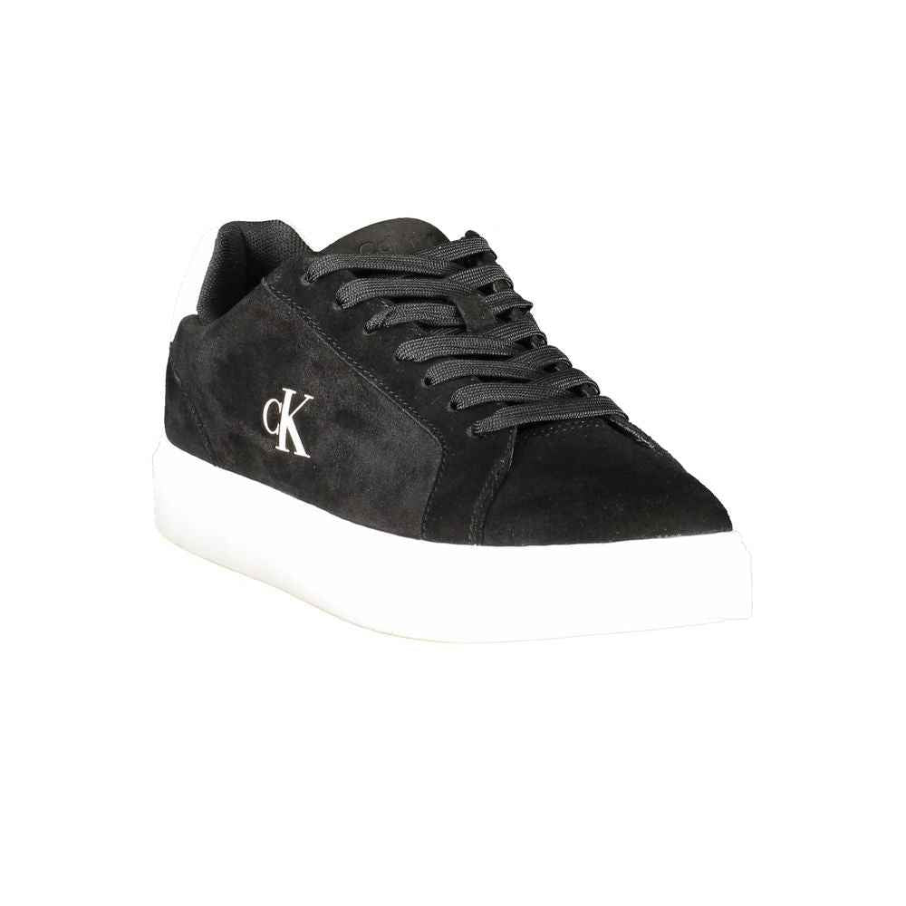 Calvin Klein Black Leather Men Sneaker