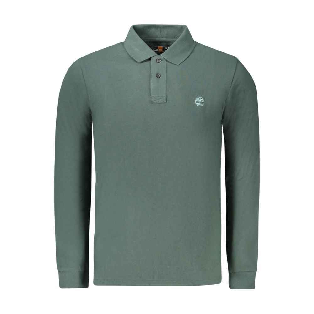 Timberland Green Cotton Men Polo Shirt