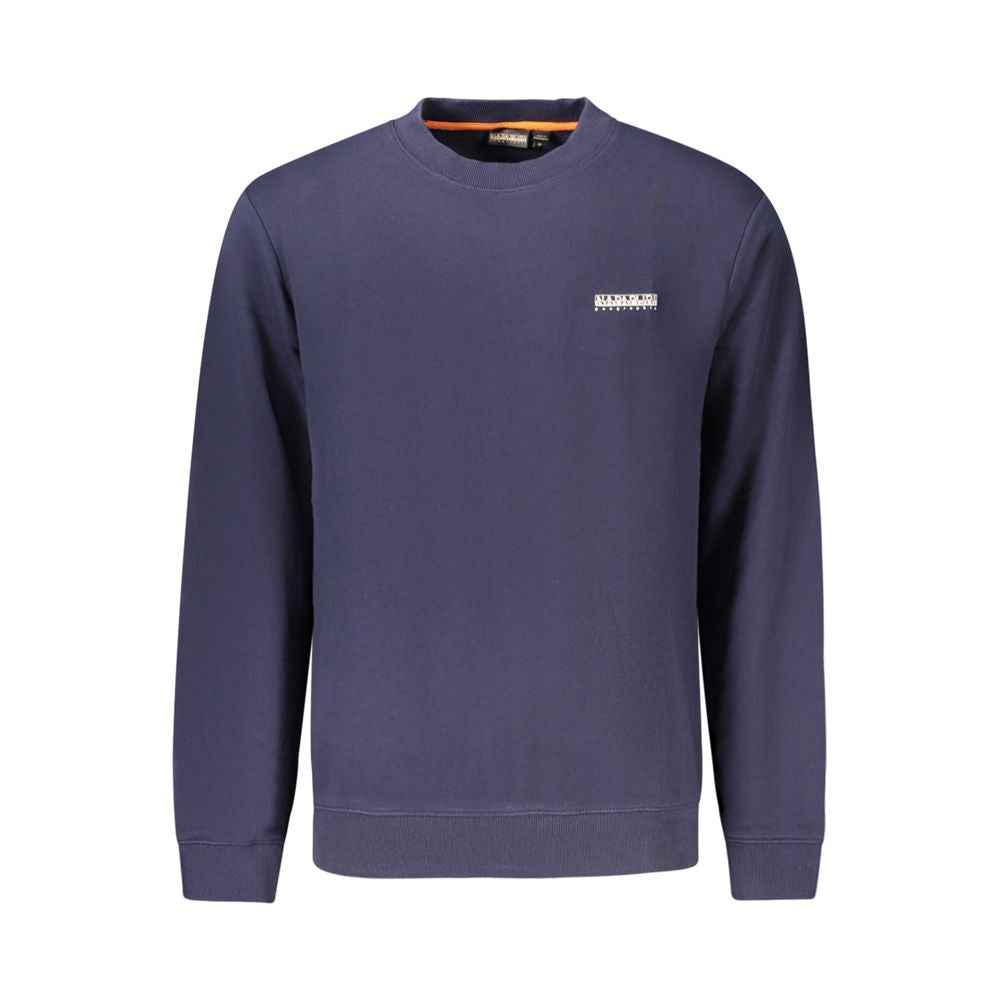 Napapijri Blue Cotton Men Sweater