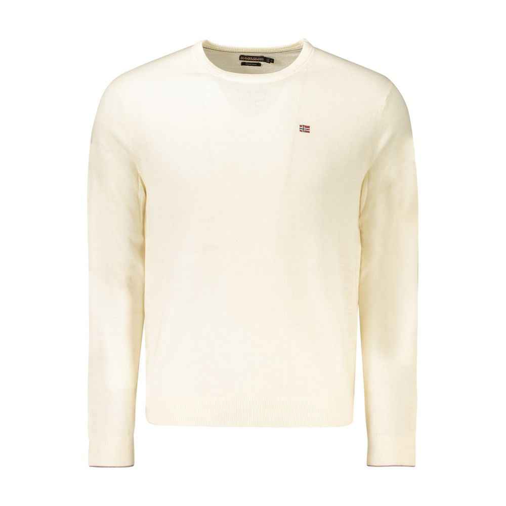 Napapijri White Wool Men Sweater