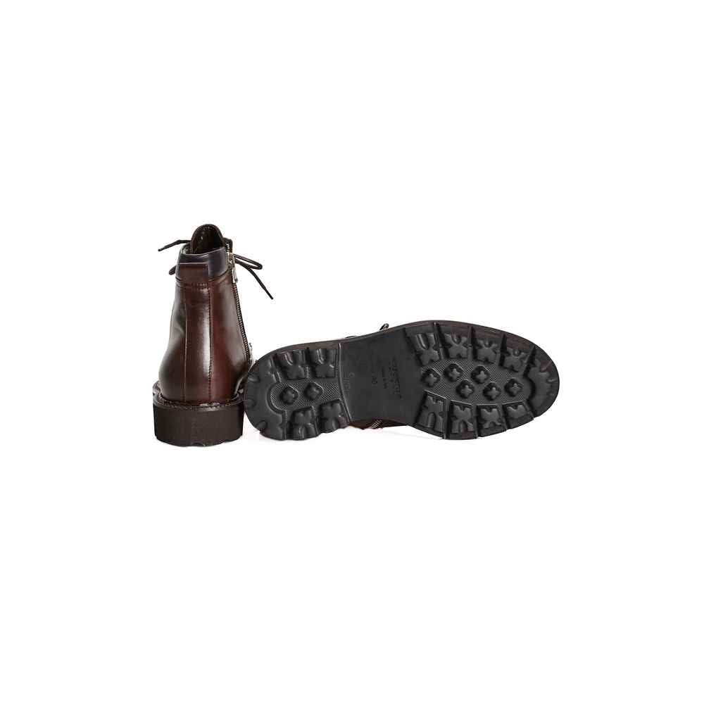 Roberto Pepe Luxury Brown Calfskin Boot