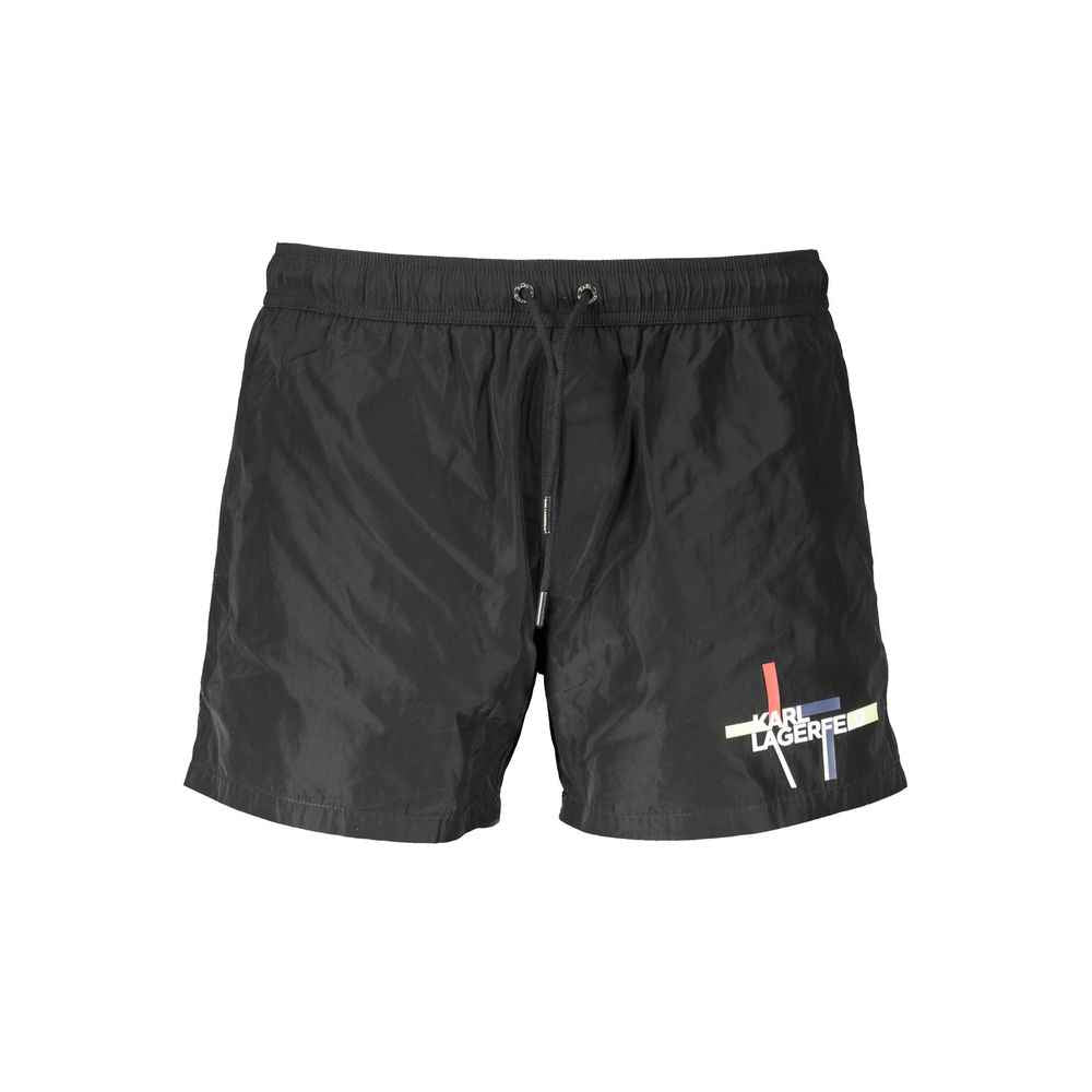 Karl Lagerfeld Black Polyester Swimwear