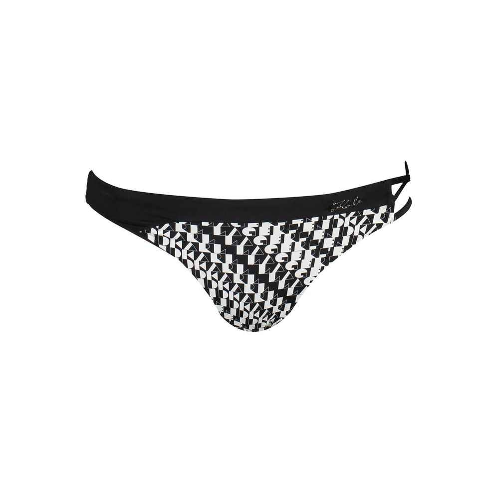 Karl Lagerfeld Black Elastane Swimwear
