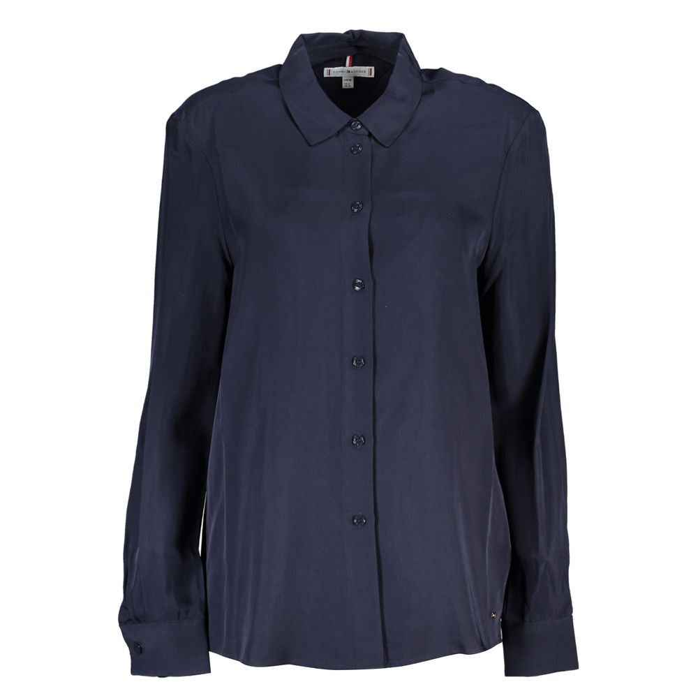 Tommy Hilfiger Blue Viscose Shirt