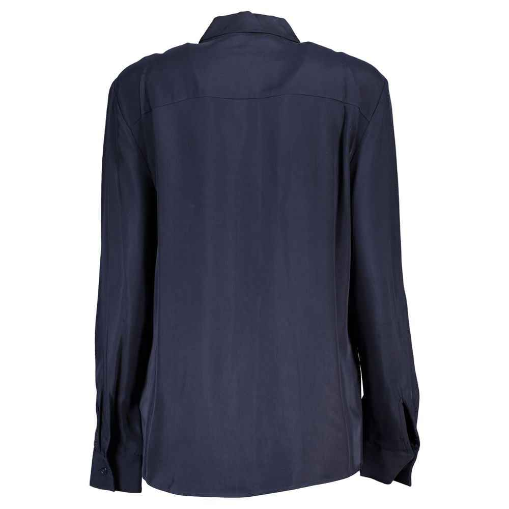 Tommy Hilfiger Blue Viscose Shirt