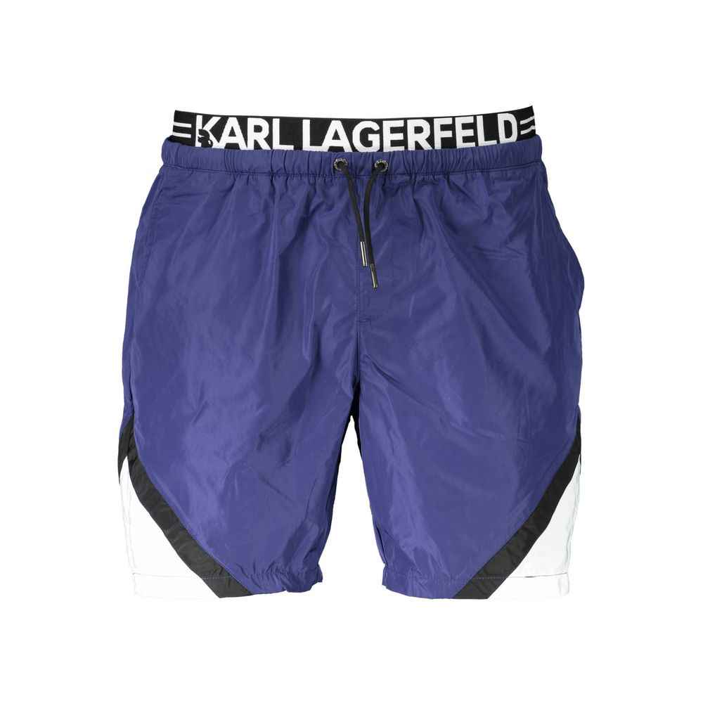 Karl Lagerfeld Blue Polyester Swimwear