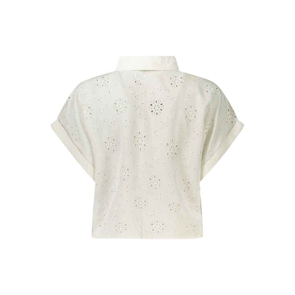 Guess Jeans White Lyocell Shirt