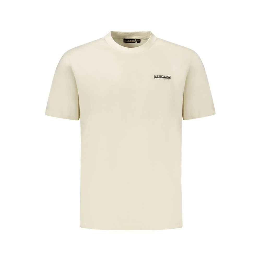 Napapijri Beige Cotton Men T-Shirt