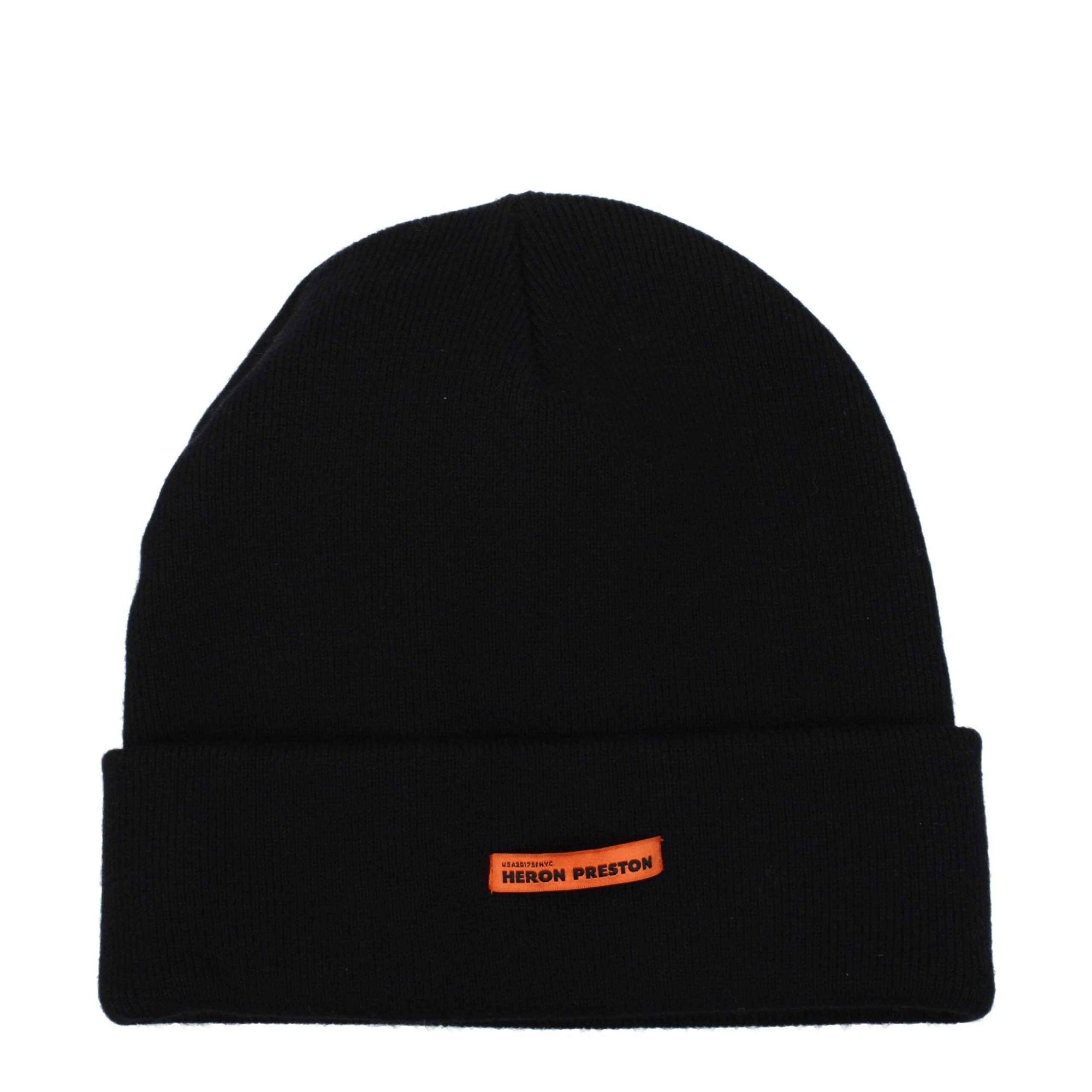 Heron Preston Black Wool Beanie
