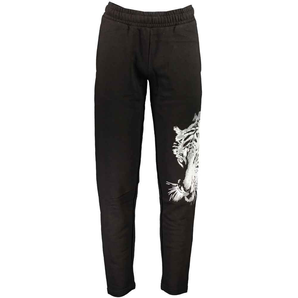 Cavalli Class Black Cotton Pant