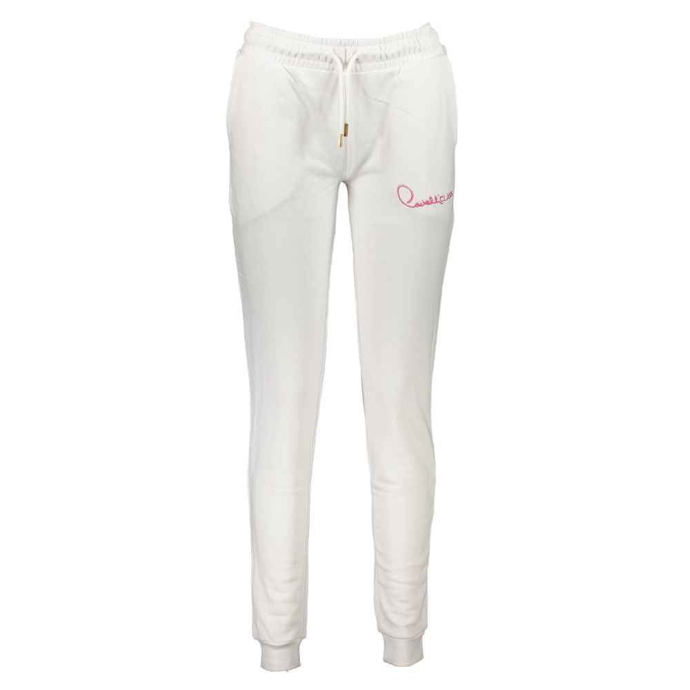Cavalli Class White Cotton Pant