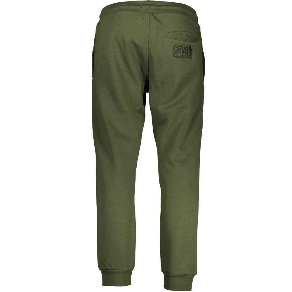 Cavalli Class Green Cotton Pant