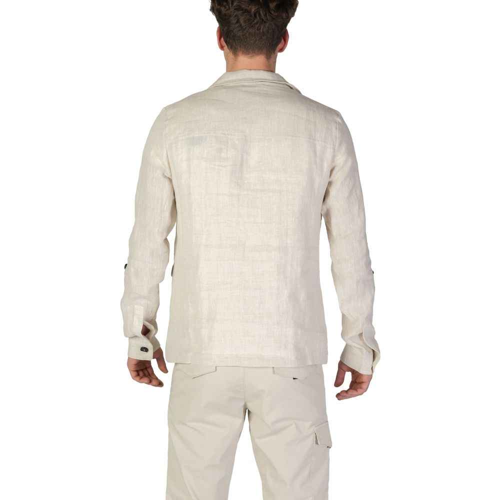 In My Hood Beige Linen Blazer