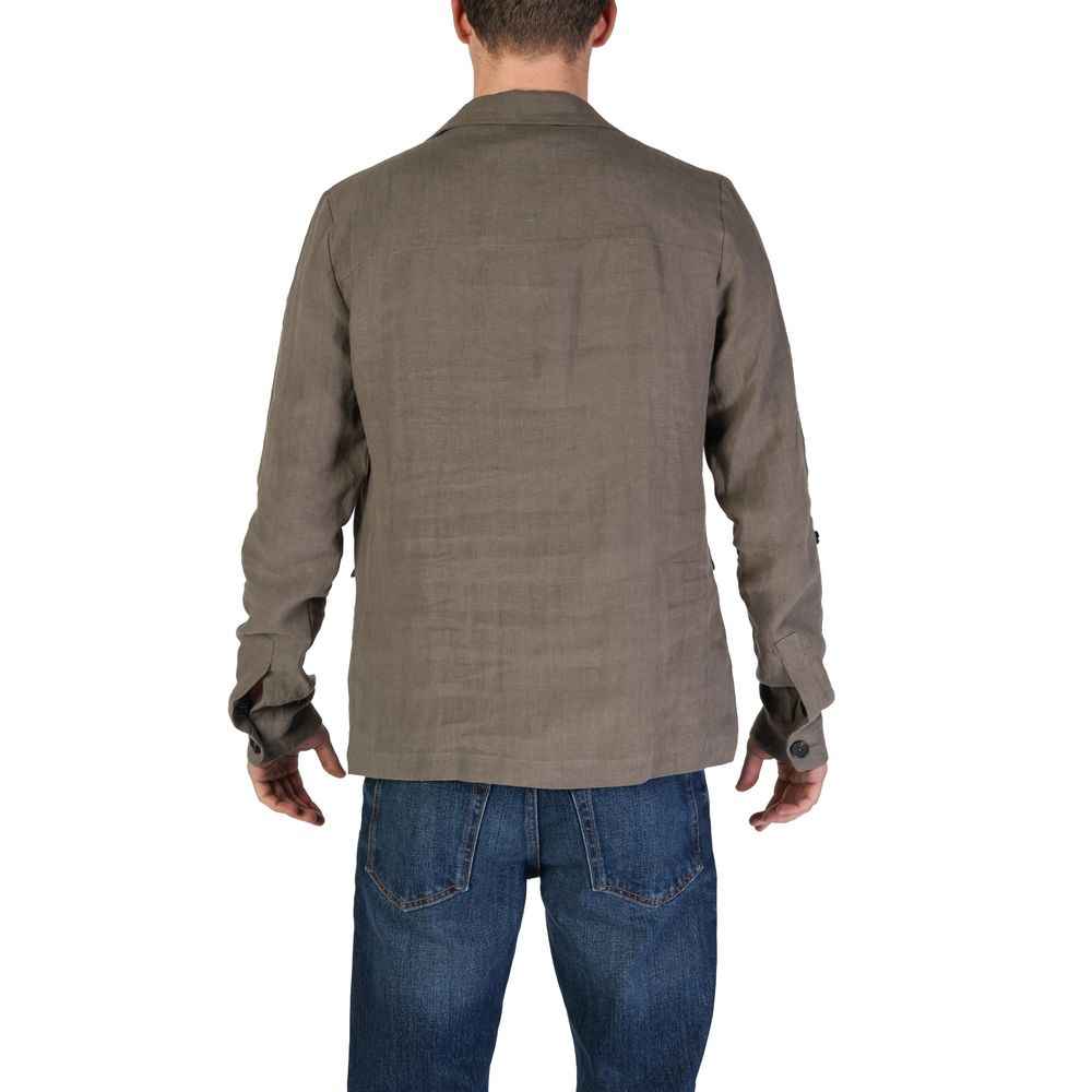 In My Hood Green Linen Blazer