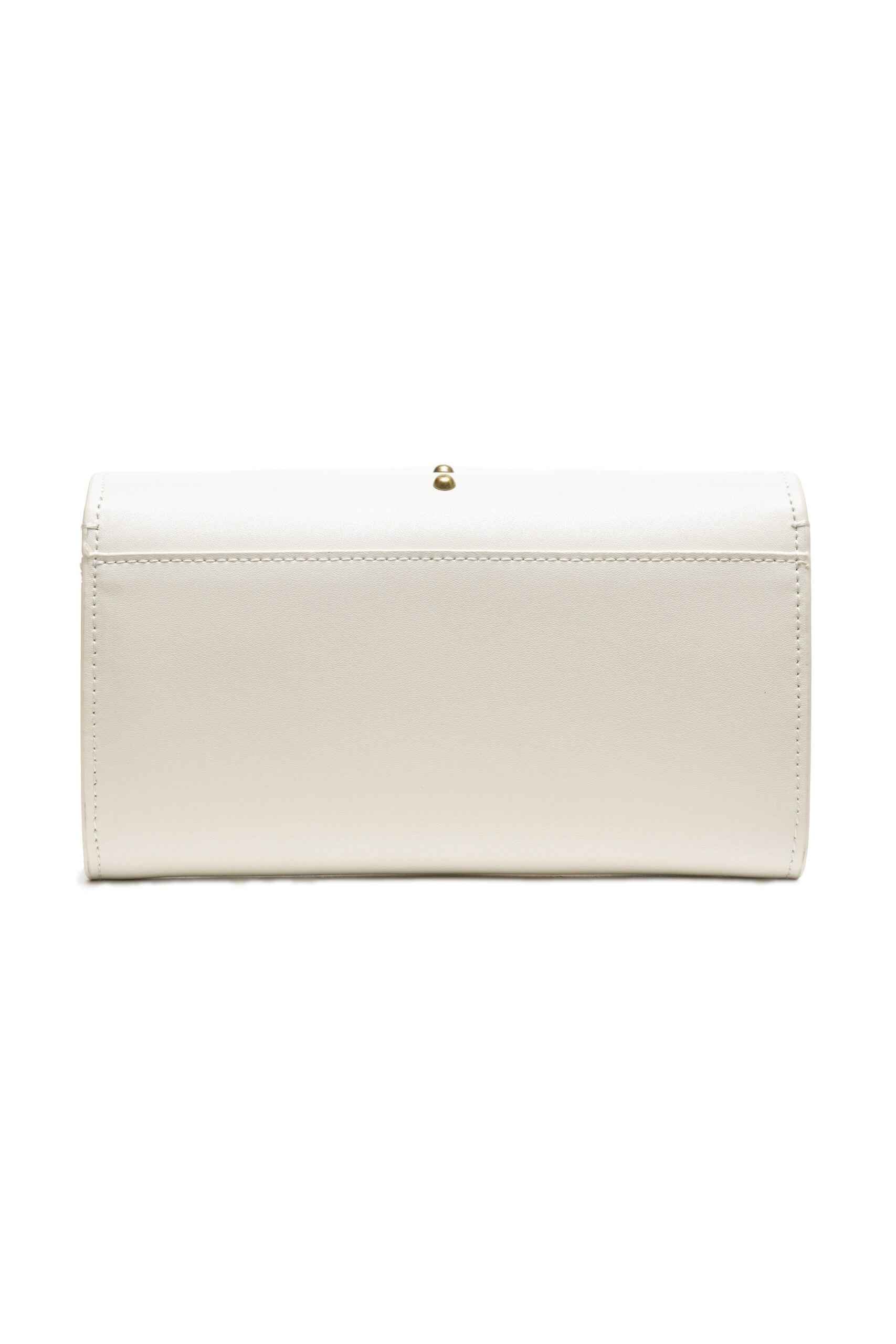 PINKO White Leather One Simply Love Mini Bag