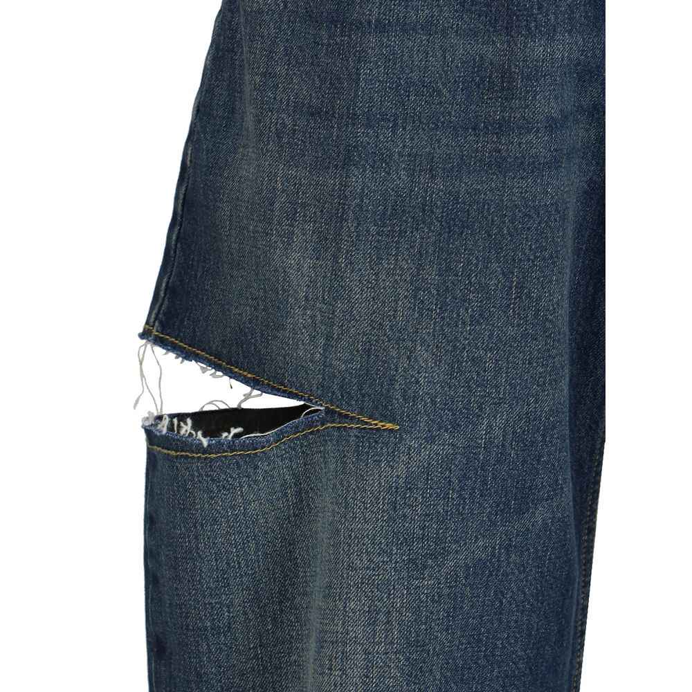 Margiela Denim Jeans with Cut-Out Detail