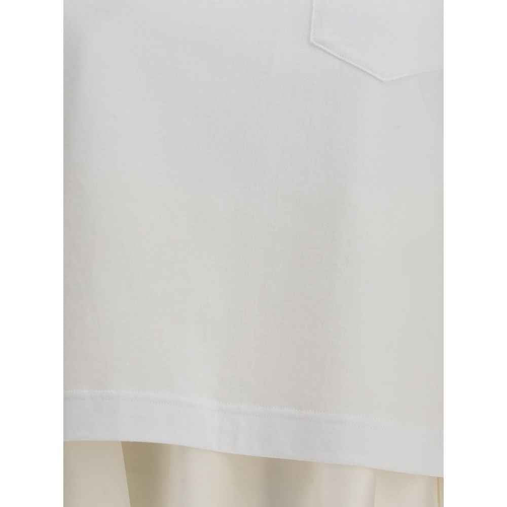 Sacai Jersey T-shirt with Polyester detail
