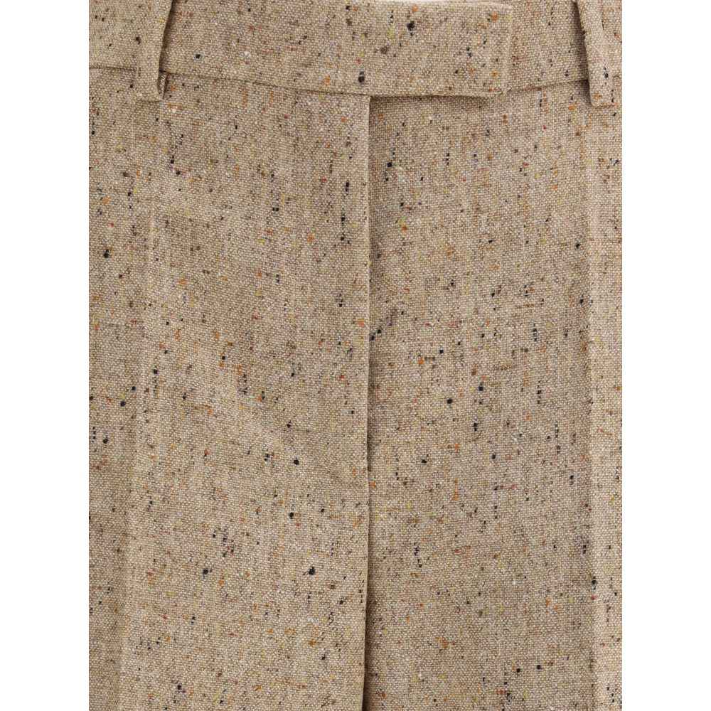 Valentino Palazzo Trousers in Bottonato Natté