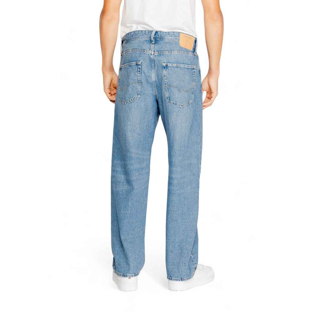 Jack Jones Blue Cotton Relaxed Fit Jean