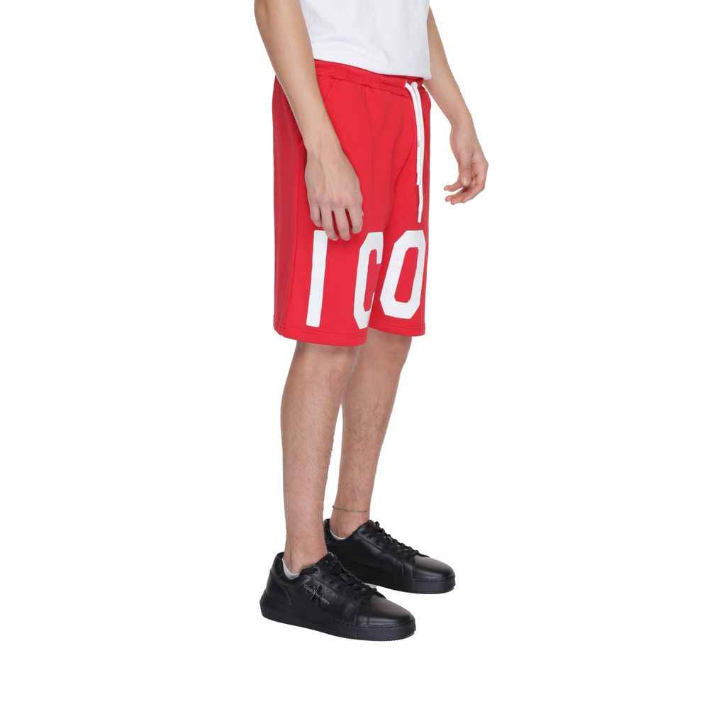 Icon Red Cotton Bermuda
