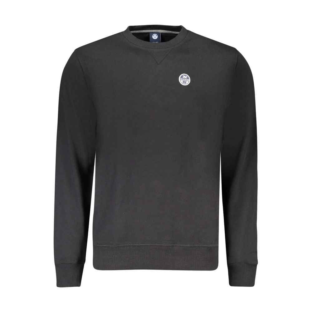 North Sails Black Cotton Sweatshirt