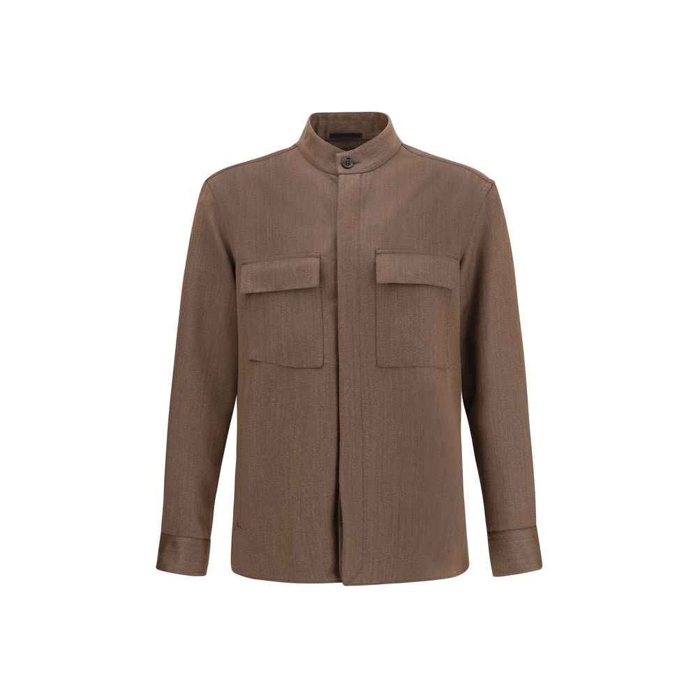 ZEGNA Wool Ovs-overshirt