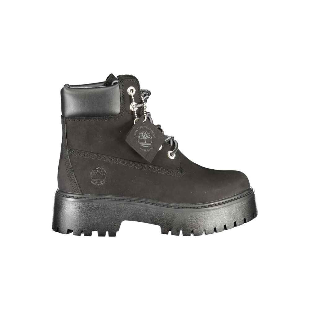 Timberland Black Leather Women Boot