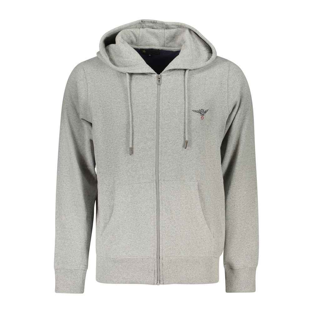 Accademia Militare Gray Cotton Men Hoodie