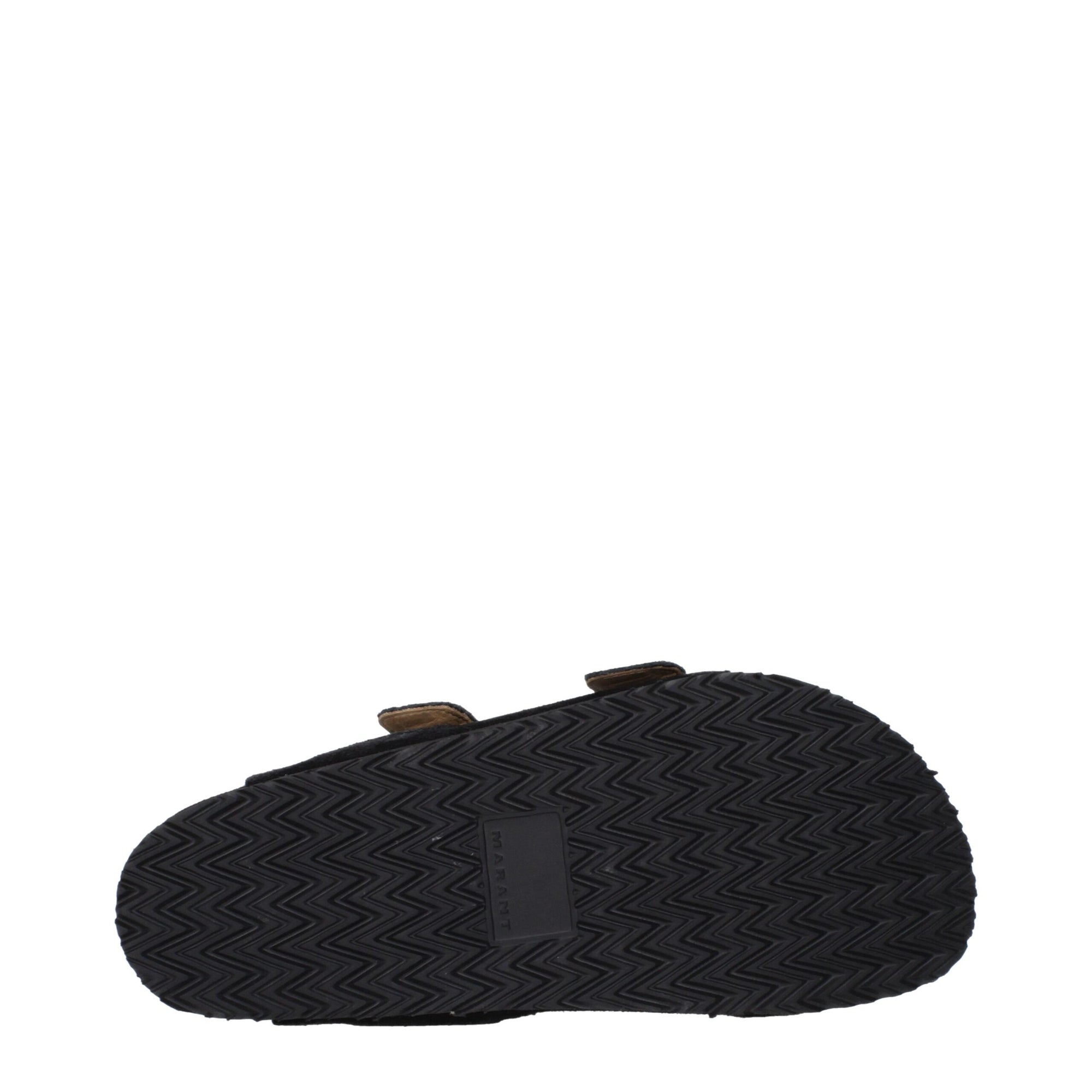 Isabel Marant Black Leather Slippers