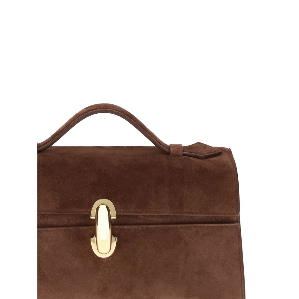 Savette Brown Calf Leather Bos Taurus Handbag