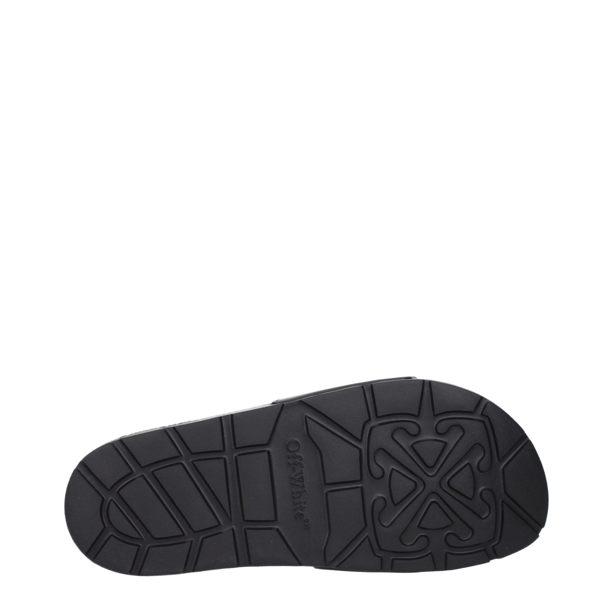 Off-White Black Cotton Slippers