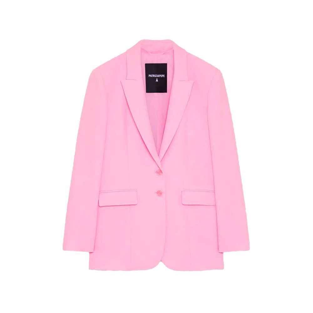 Patrizia Pepe Pink Polyester Blazer