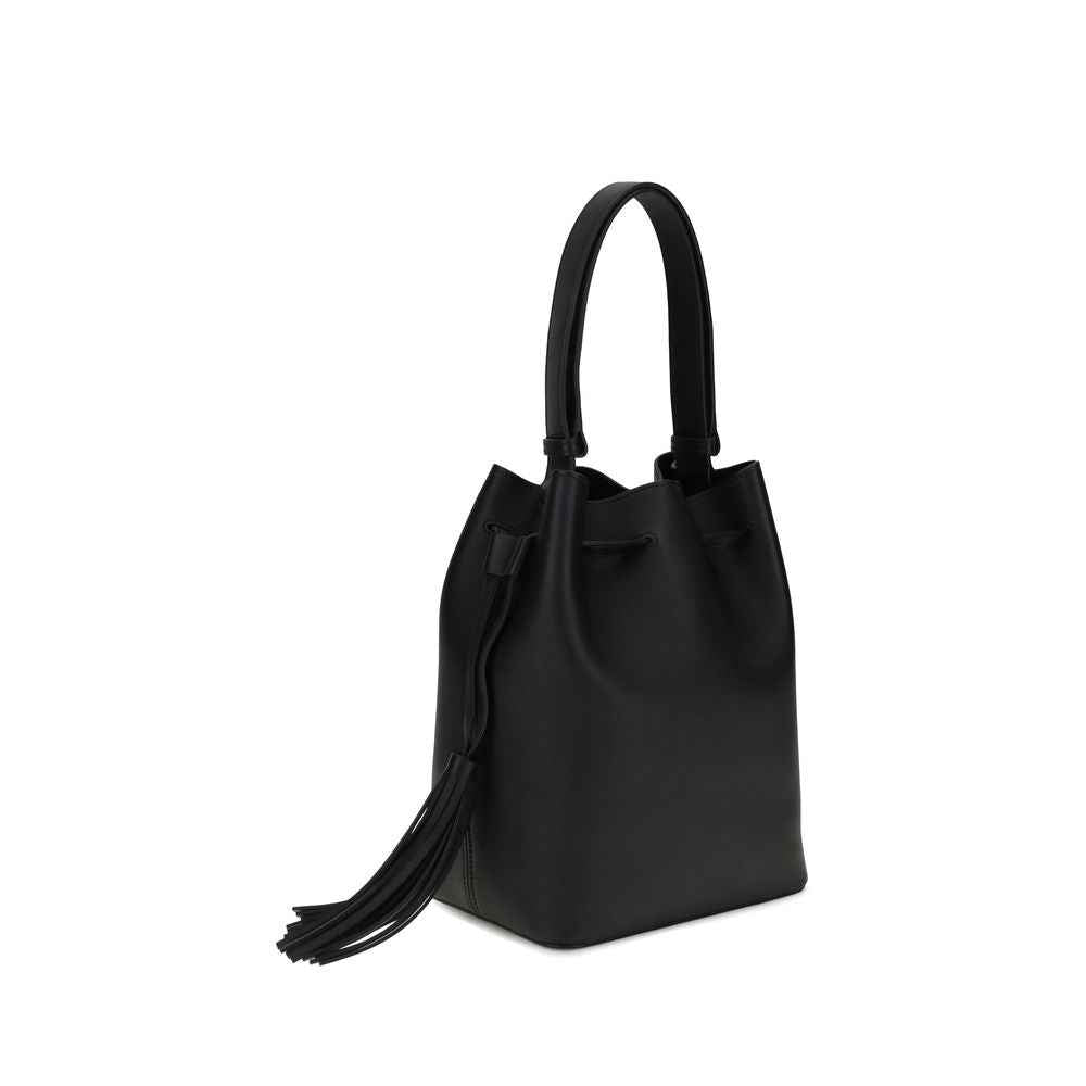 Valentino Garavani Black Leather Shoulder Bag