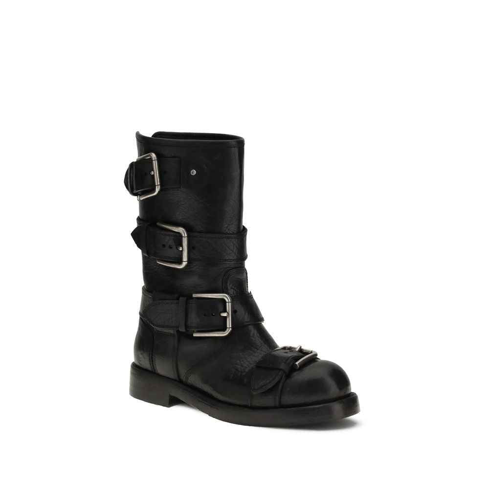 Dolce & Gabbana Buckled leather Boots