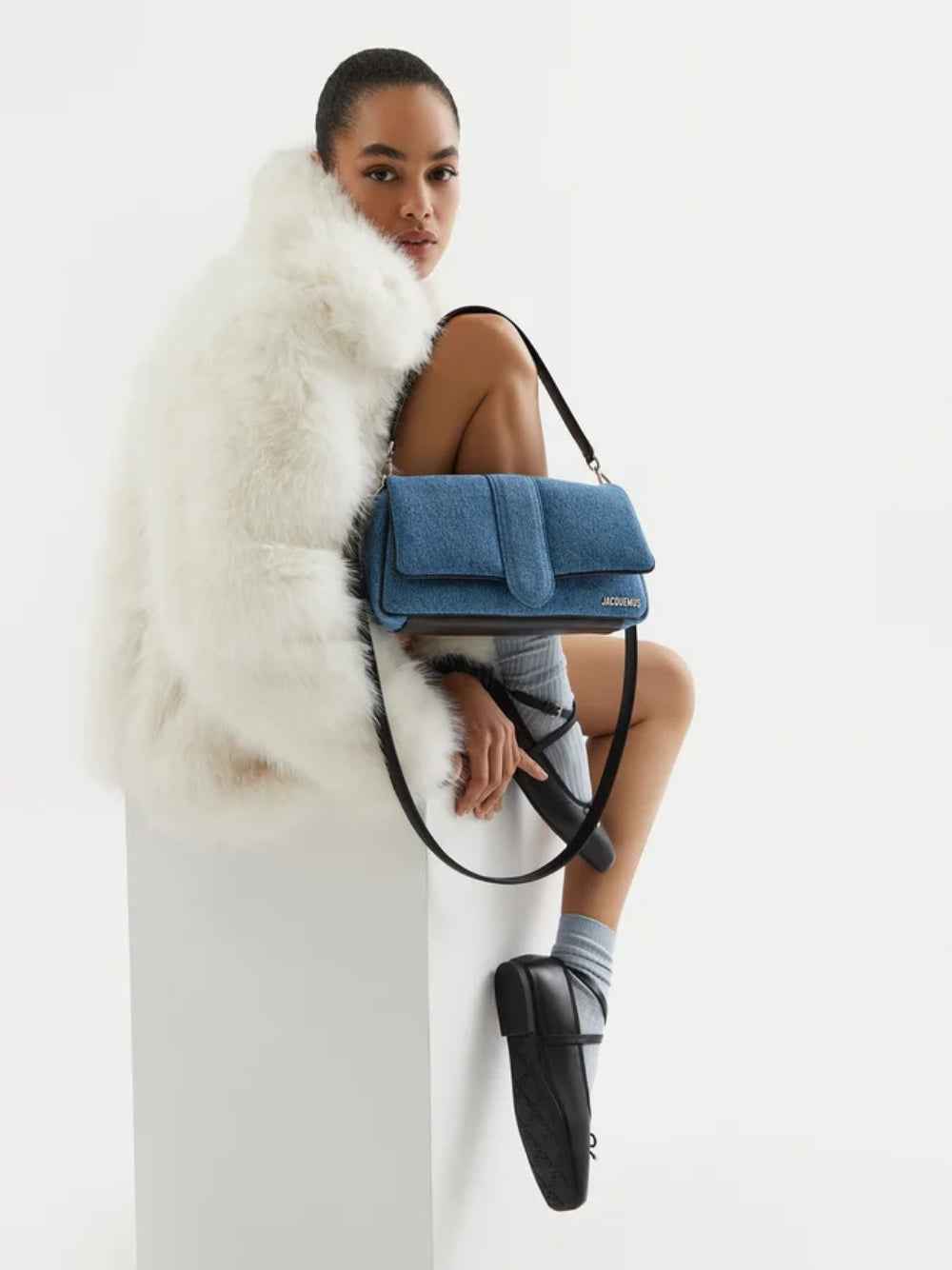 Jacquemus Denim Le Bambimou Handbag