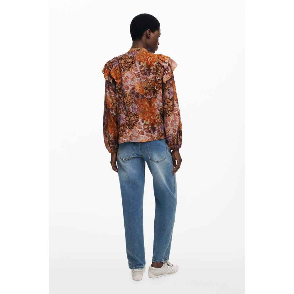 Desigual Orange Viscose Women Shirt