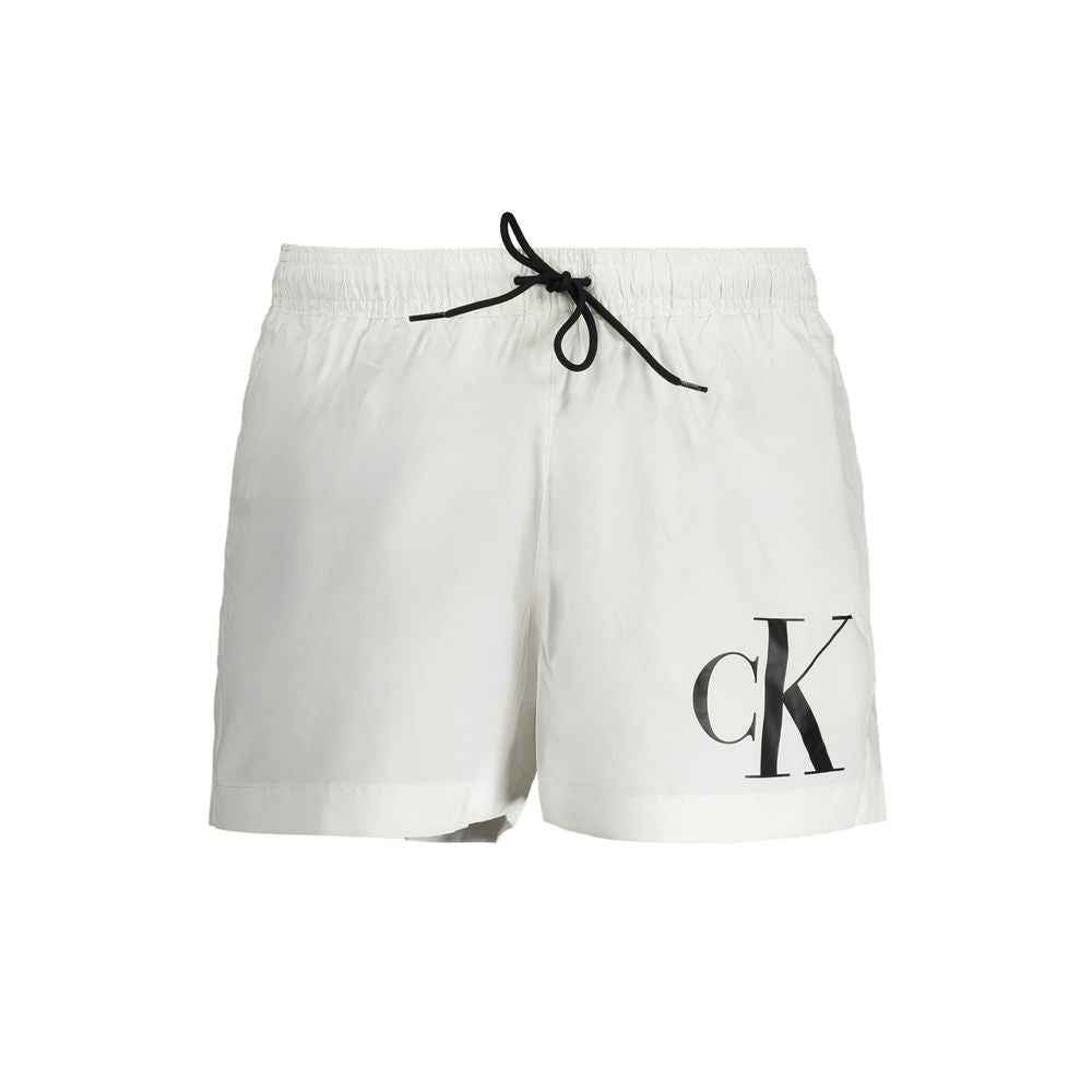 Calvin Klein White Polyester Swimwear