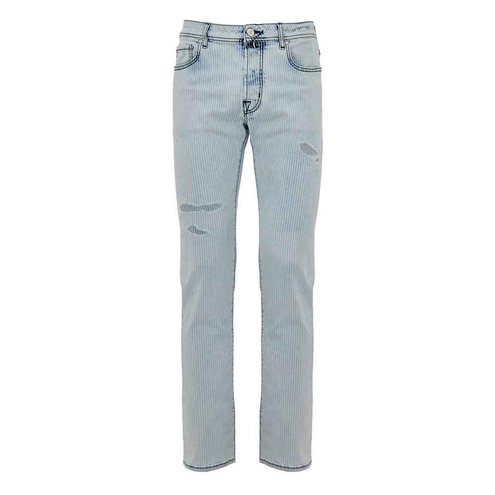 Jacob Cohen Blue Cotton Skinny Jean