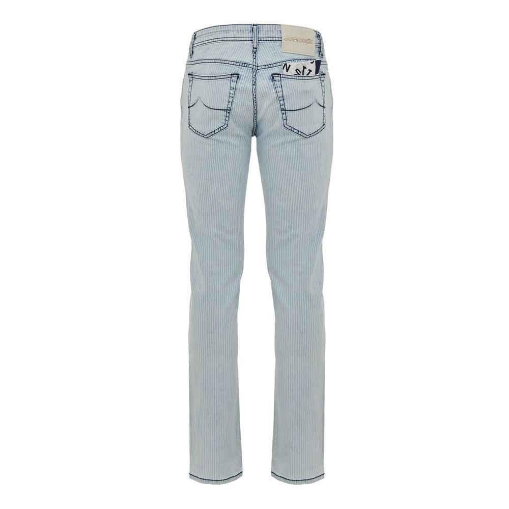 Jacob Cohen Blue Cotton Skinny Jean