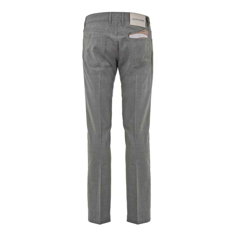 Jacob Cohen Gray Wool Pant