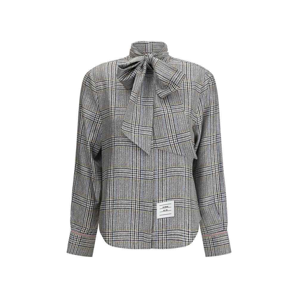 Thom Browne Hunting Tweed Silk Twill Shirt